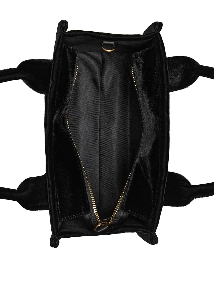 Guess Holly Velvet Mini Tote - Black image 3