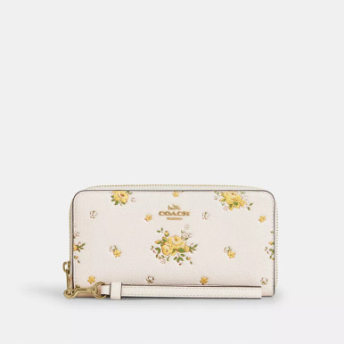 COACH Long Zip Around Wallet With Floral Print image 2