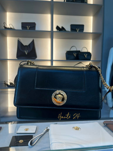 VERSACE Medusa Black Leather image 0