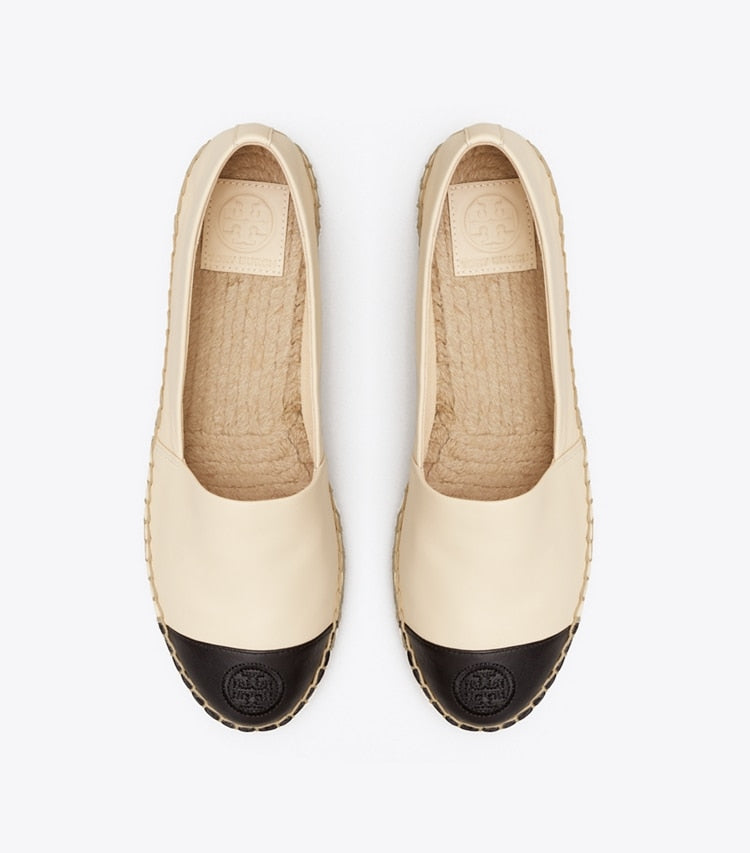 [AT DELHI] TORY BURCH Colorblock Espadrille - Dulce De Leche / Perfect Black image 2