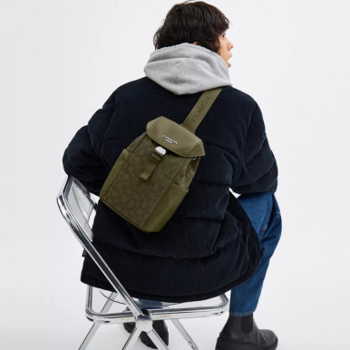 COACH Racer Pack In Signature Jacquard image 1