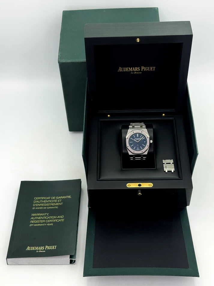 Audemars Piguet Royal Oak 15202ST.OO.1240ST.01 Stainless Steel  Bleu Nuit Dial 39mm