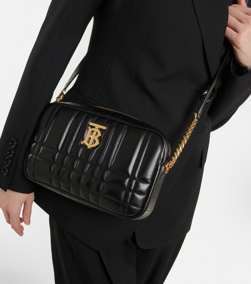 BURBERRY Small Lola Quilted Camera Bag- Black image 1