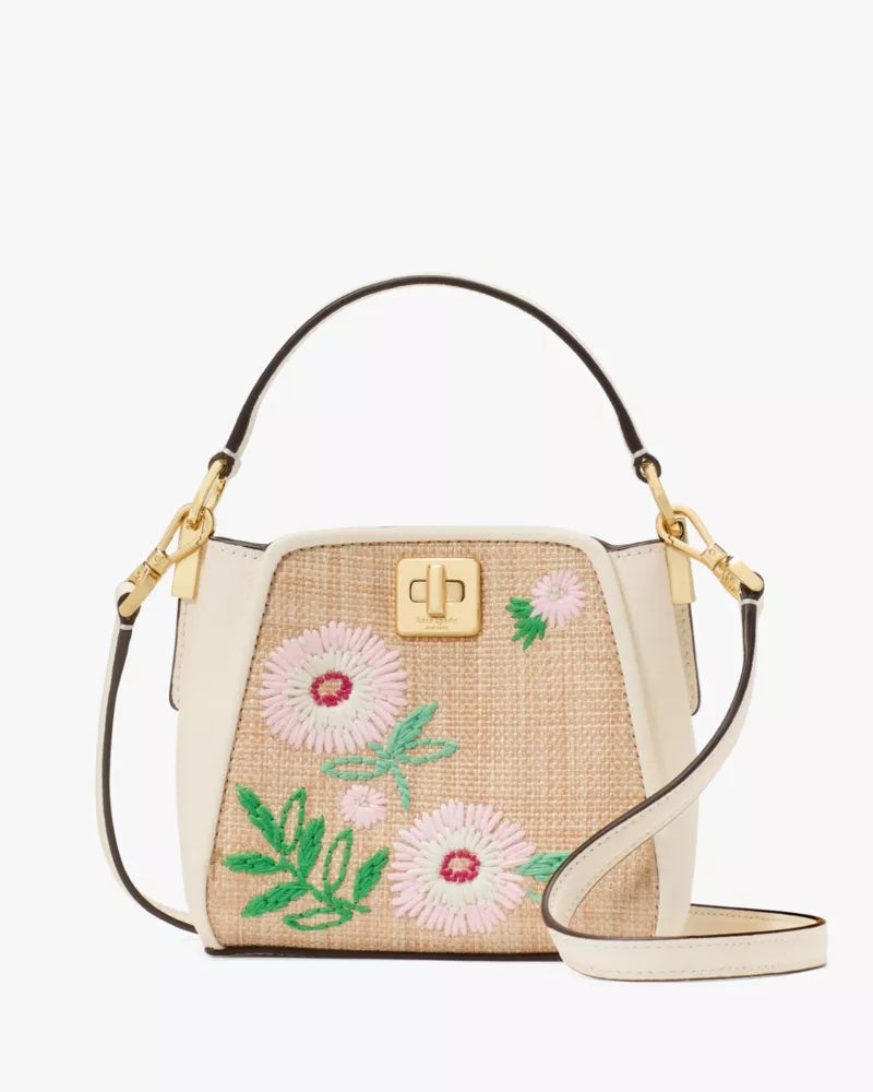 KATE SPADE Phoebe Straw Mini Top Handle Crossbody image 0