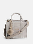 Guess Holly Velvet Mini Tote - Gray image 0