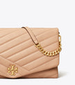 [AT DELHI] TORY BURCH Kira Chevron Clutch - Devon Sand image 1