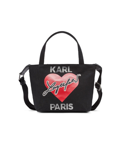 KARL LAGERFELD PARIS Cannes Mini Canvas Tote image 3