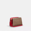 COACH Gia Crossbody Bag In Signature Canvas - Gold/Tan/Carnation image 3