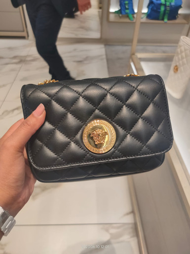 Medusa Nappa Quilted Leather Chain Crossbody image 12