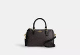 COACH Rowan Satchel Bag In Signature Canvas -  Gold/Walnut/Black (Arriving In Delhi) image 0
