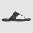 GUCCI Women's  Thong Sandals With Horsebit - Black image 1