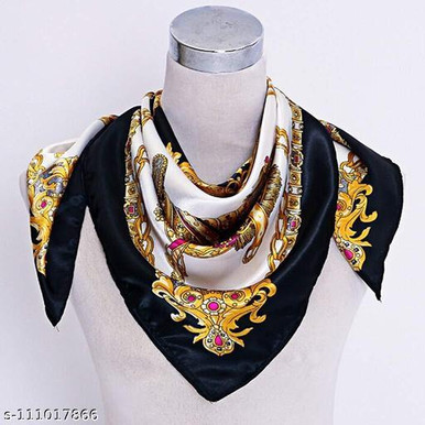 VERSACE Classic Ladies Silk Feel Large Square Scarf image 0
