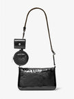 [AT DELHI]MICHAEL KORS Jet Set Small Patent Logo Debossed Crossbody Bag with Case for Apple Airpods Pro® image 0