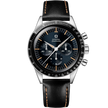 Omega Speedmaster Chronograph Hand Wind Chronometer Blue Dial Men's Watch image 0