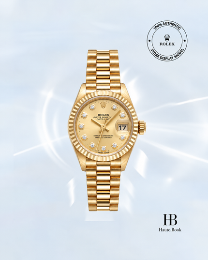 [Store Display] Rolex Datejust Champagne Diamond Presidential 26 mm
