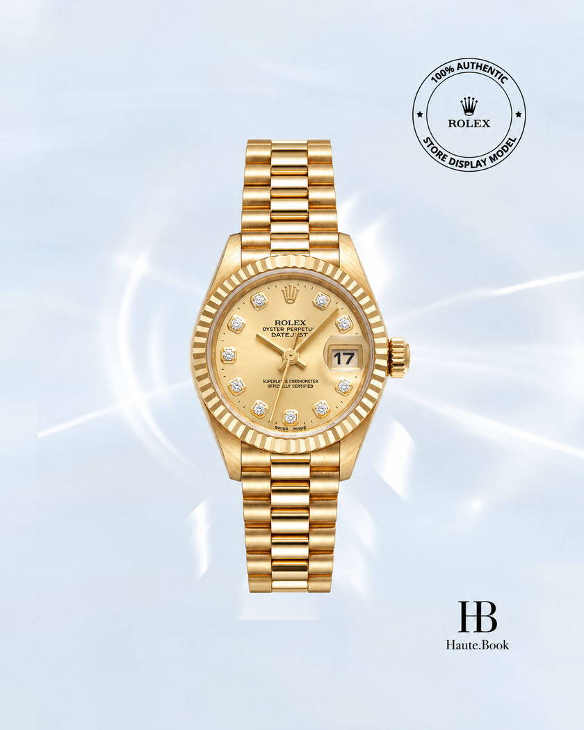 [Store Display] Rolex Datejust Champagne Diamond Presidential 26 mm