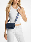 Michael Kors Jet Set Large Leather Crossbody Bag - Navy image 1
