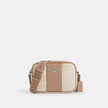 COACH Jamie Camera Bag In Signature Canvas With Stripe - Silver/Sand/Taupe image 3