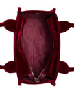 Guess Holly Velvet Mini Tote - Red image 3