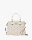 KATE SPADE  Signature Spade Flower Small Satchel - Dark Beige Multi image 5