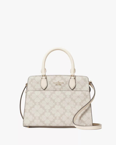 KATE SPADE  Signature Spade Flower Small Satchel - Dark Beige Multi image 5