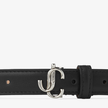 JIMMY CHOO Mini Helina Smooth Leather Belt image 2