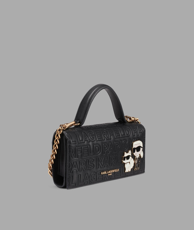 KARL LAGERFELD Meribel Wallet With Cross Body Strap - Black image 1