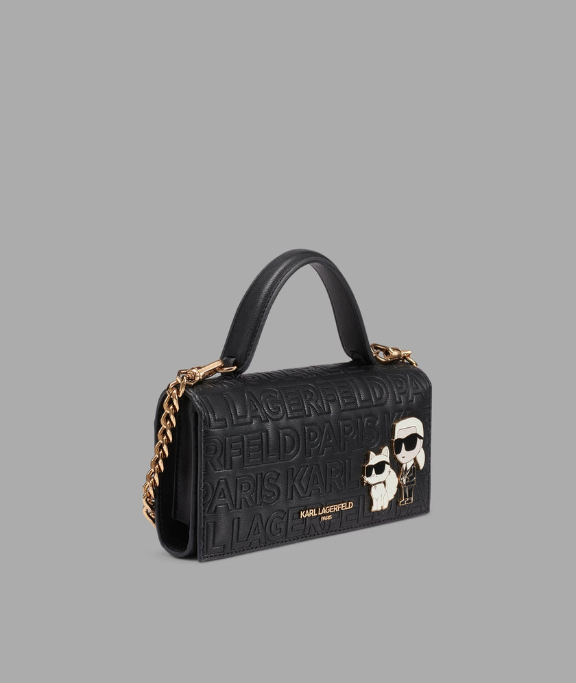 KARL LAGERFELD Meribel Wallet With Cross Body Strap - Black image 1