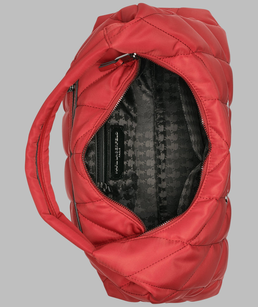 KARL LAGERFELD Voyage Med Tote Nylon - Crimson image 4