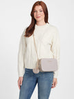 Guess Holly Velvet Crossbody - Gray image 1