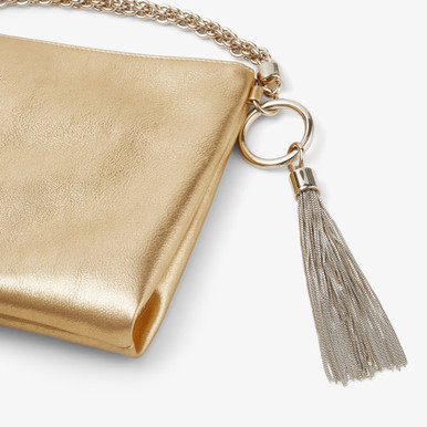 JIMMY CHOO Callie Metallic Leather Clutch Bag image 2