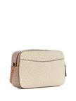 Guess Zakaria Debossed Logo Double-Zip Crossbody - Neutral image 2