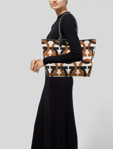 SALVATORE FERRAGAMO Gancini Canvas Tote image 1