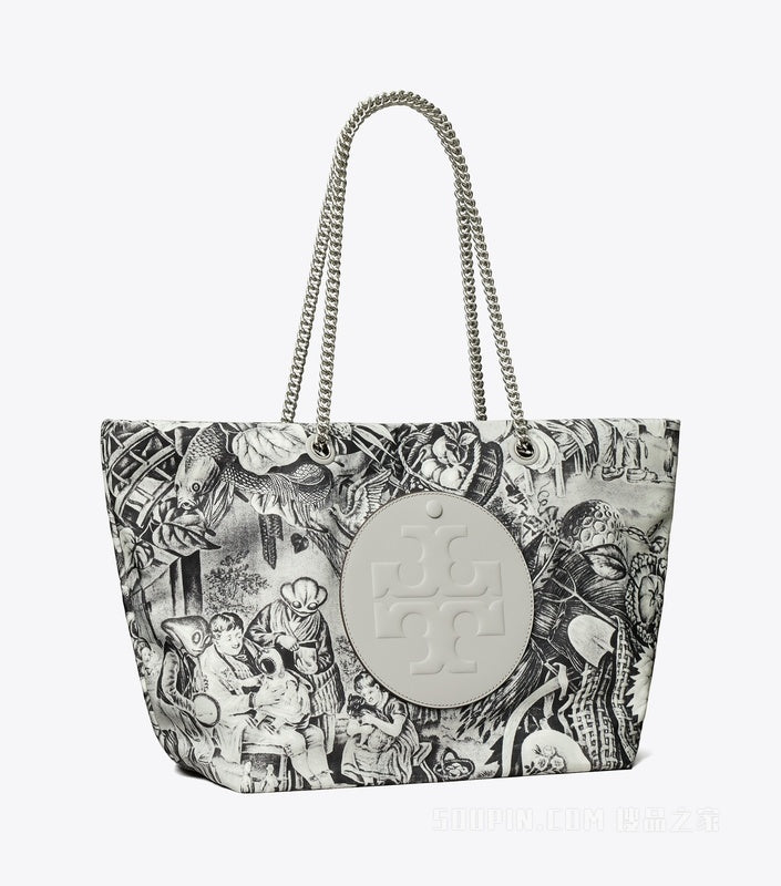[AT DELHI] TORY BURCH Ella chain tote bag with alien print pattern image 0