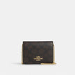 COACH Mini Wallet On A Chain In Signature Canvas image 0