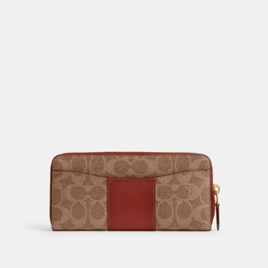 COACH Essential Slim Accordion Zip Wallet In Signature Canvas image 0