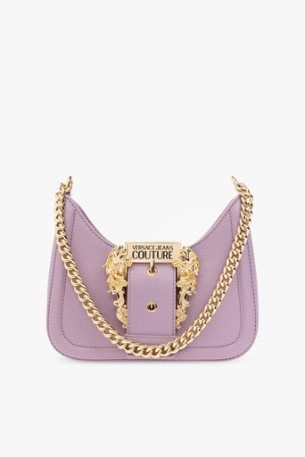 Versace Jeans Couture  Logo Buckled Shoulder Bag - Purple image 5