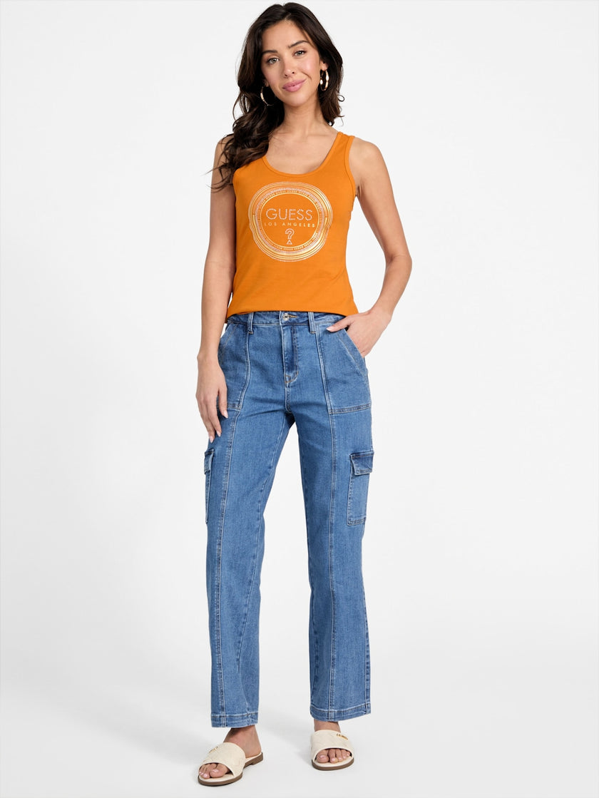 Guess Eco Francine Logo Tank - Bronze image 1