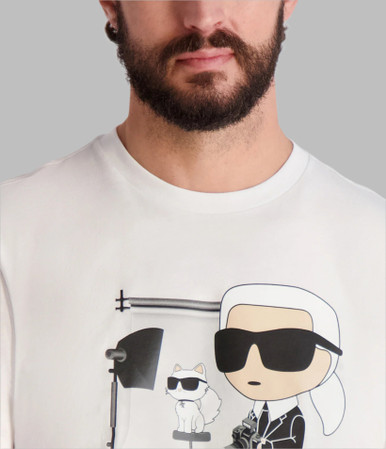 KARL LAGERFELD Karl & Choupette photo t-shirt lm5g2118 image 2