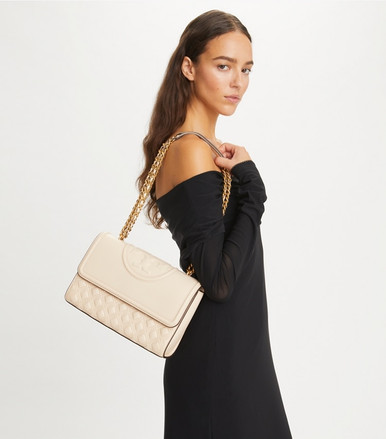 TORY BURCH Fleming Convertible Shoulder Bag - New Cream image 1