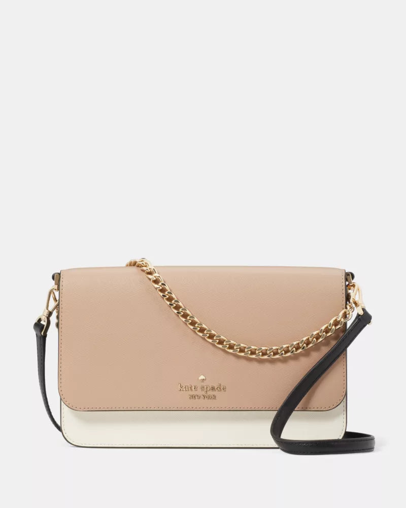 KATE SPADE  Madison Willow Medium Flap Convertible Crossbody - Toasted Hazelnut Multi image 0