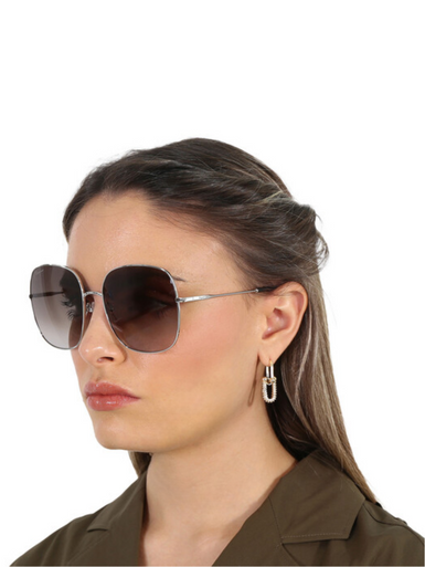 SALVATORE FERRAGAMO  Grey Gradient Square Ladies Sunglasses SF300S 041 59 image 0