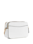 Guess Zakaria Debossed Logo Double-Zip Crossbody - White image 2