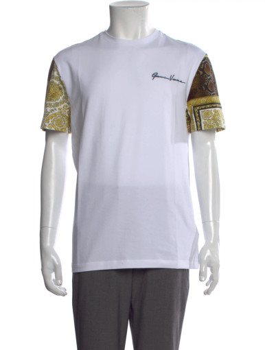 VERSACE Graphic Print Crew Neck T-Shirt image 2