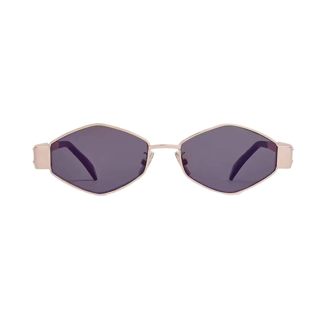 [AT DELHI] CELINE Triomphe Metal 02 Sunglasses In Metal CL 40254U 28A 54 - Rose Gold image 1
