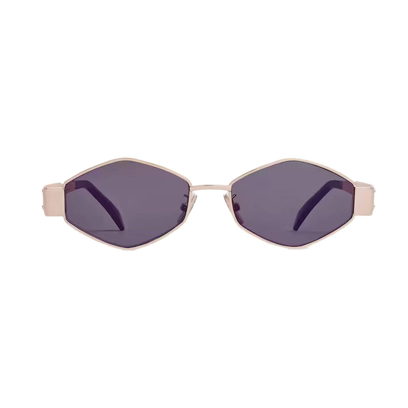 [AT DELHI] CELINE Triomphe Metal 02 Sunglasses In Metal CL 40254U 28A 54 - Rose Gold image 1