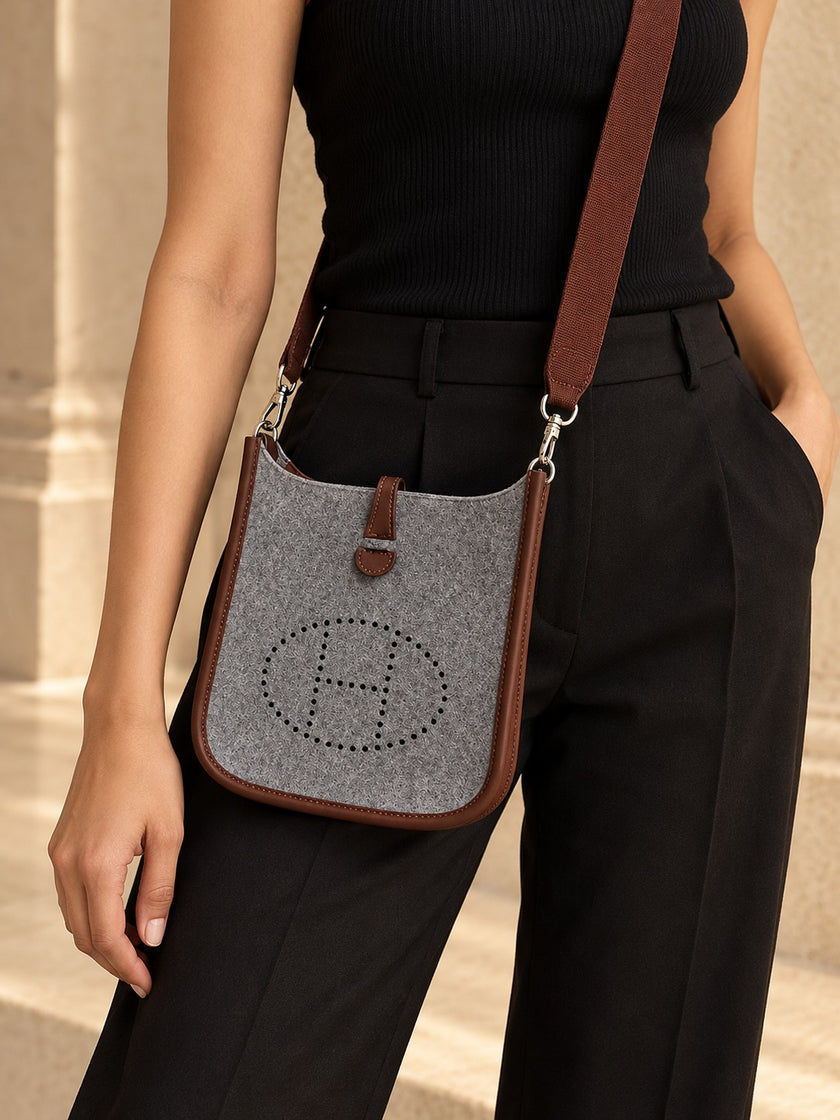 [Unused / Like New] HERMÈS Évelyne 16 Amazone Gris Moyen Havane