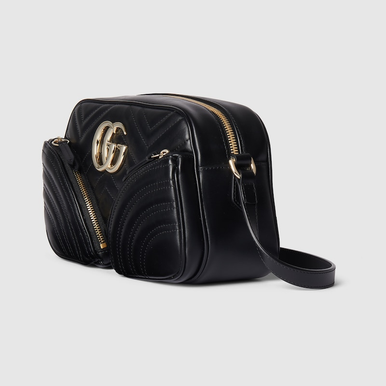 GUCCI GG Marmont Small Shoulder Bag Black image 1