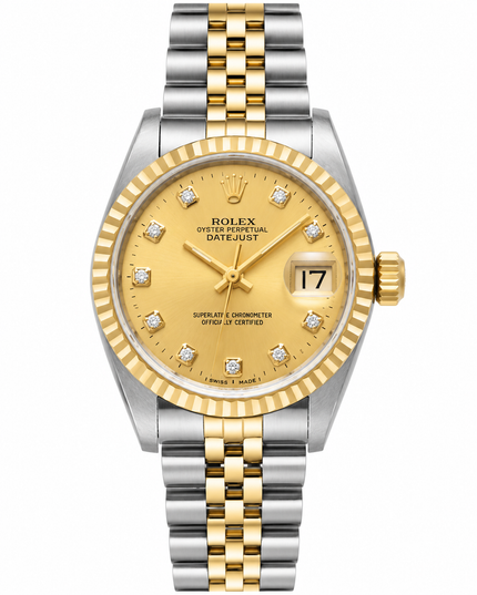 [Store Display] ROLEX Datejust Champagne/Diamond Unisex Watch 31MM