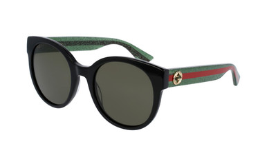 GUCCI Green Round Ladies Sunglasses image 0